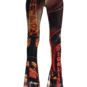 Jean Paul Gaultier Multicolor Graphic Flare Pants